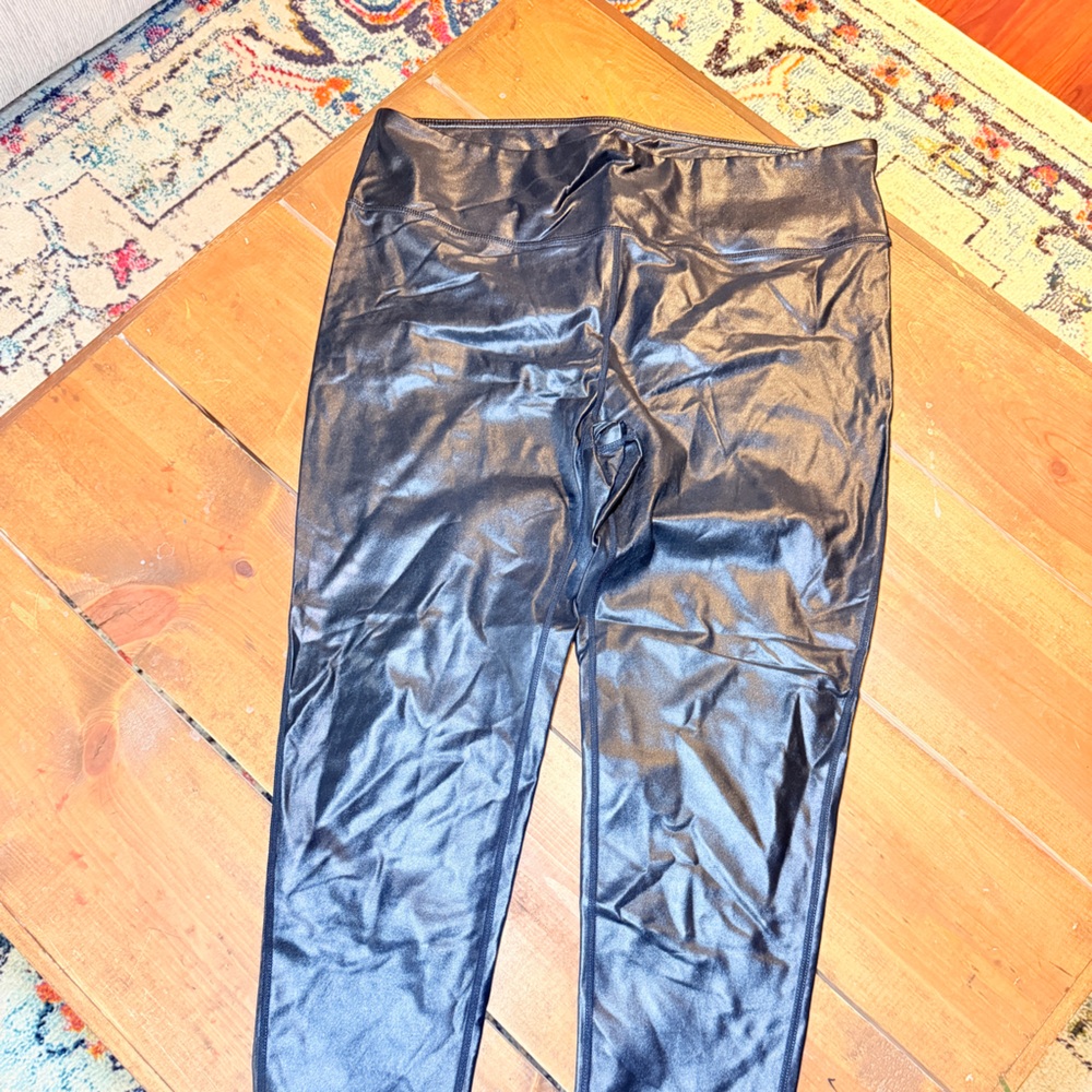 Black Faux Leather Leggings